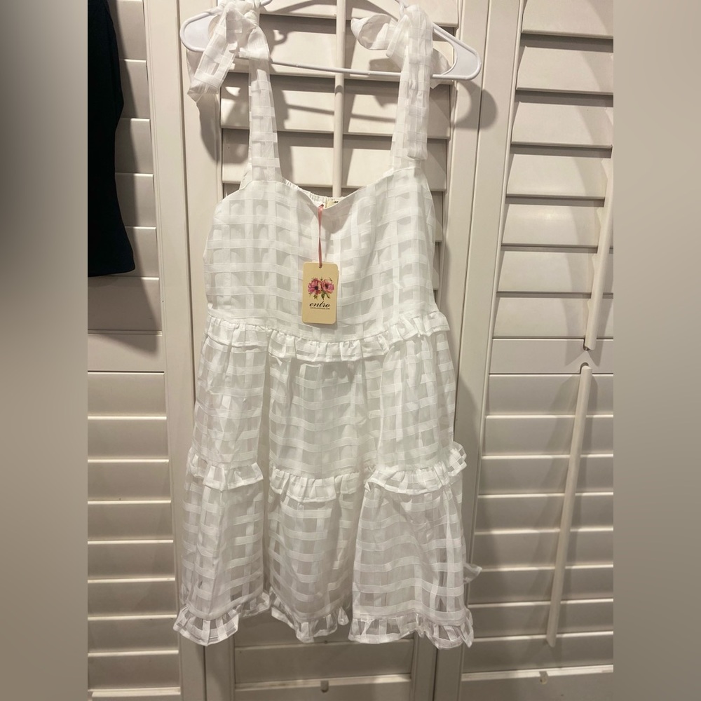Entrousa dress - white dress size medium